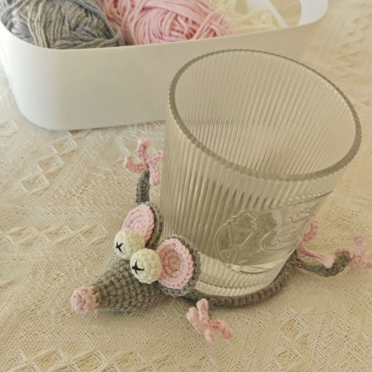 Cute rat Crochet Coaster (Pre-order)