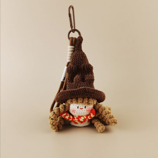 Hermione Granger Bag Charm - Cute Wizarding World Keychain Pendant for Bags