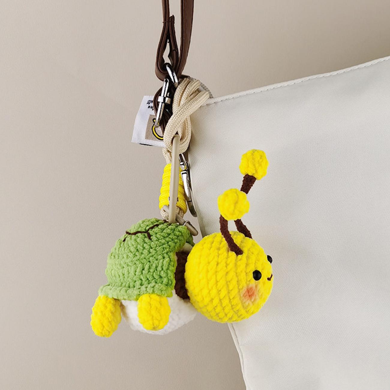Cute BFF Turtle Bag Charm | Handmade Crochet