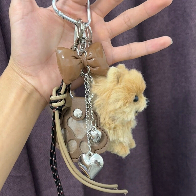 Handmade Cute Pomeranian Bag Charm