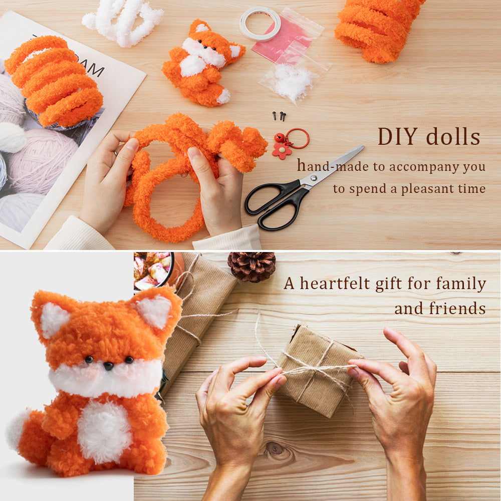 DIY Pipe Cleaners Kit - Squirrel Pendant & Stress Relief Doll