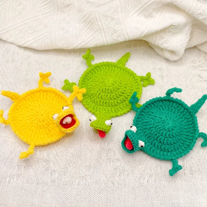 Handmade Cute Crochet Lizard Coaster