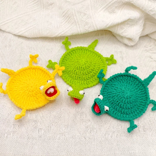 Handmade Cute Crochet Lizard Coaster