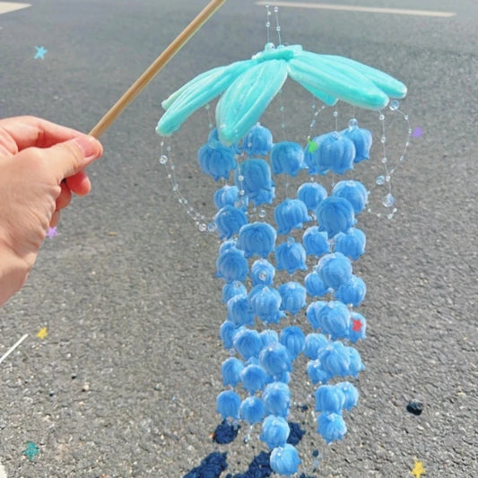 Handmade Pipe Cleaner Lily of the Valley Wind Chime Kit - DIY Craft Supplies for Home Decor 🧶