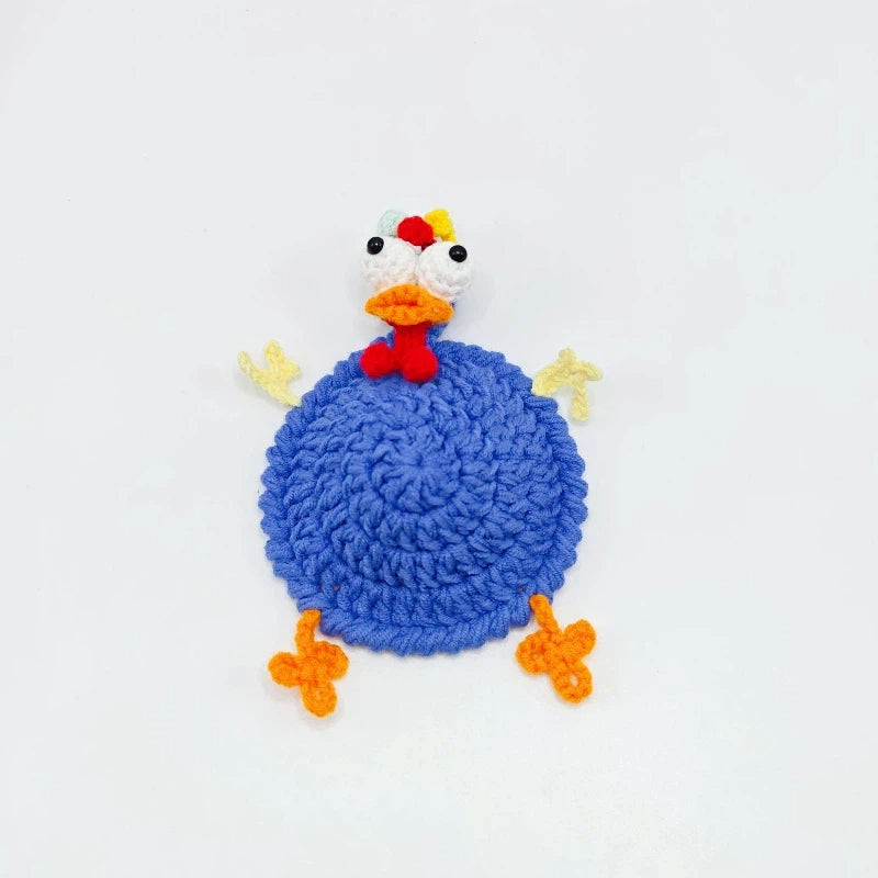 Handmade Crochet Cute Chicken Coaster