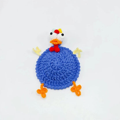Handmade Crochet Cute Chicken Coaster