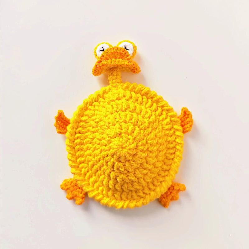 Handmade Crochet Cute Animal Pop-Up Coasters
