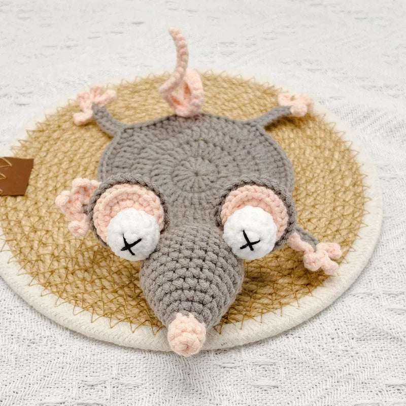 Cute mouse Crochet Coaster