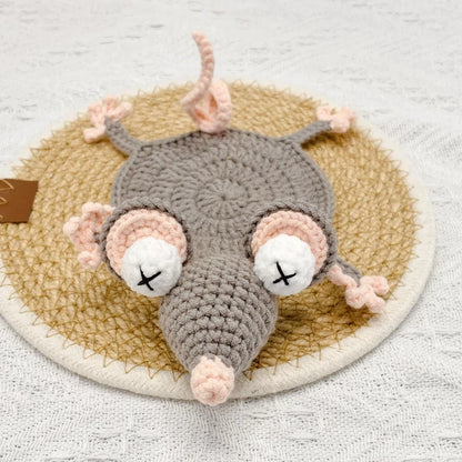 Cute mouse Crochet Coaster