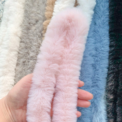 2pcs 40mm Faux Rabbit Fur Pipe Cleaners: DIY Dog & Rabbit Craft Supplies