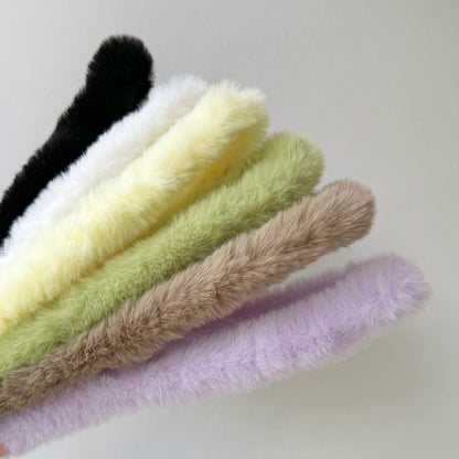 2pcs 40mm Faux Rabbit Fur Pipe Cleaners: DIY Dog & Rabbit Craft Supplies