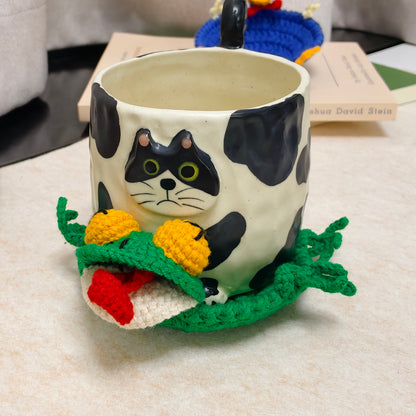 Handmade Crochet Lizard Coaster
