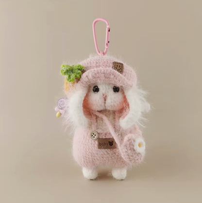 Handmade Crochet Cute Bunny Bag Charm （Pre-order ）