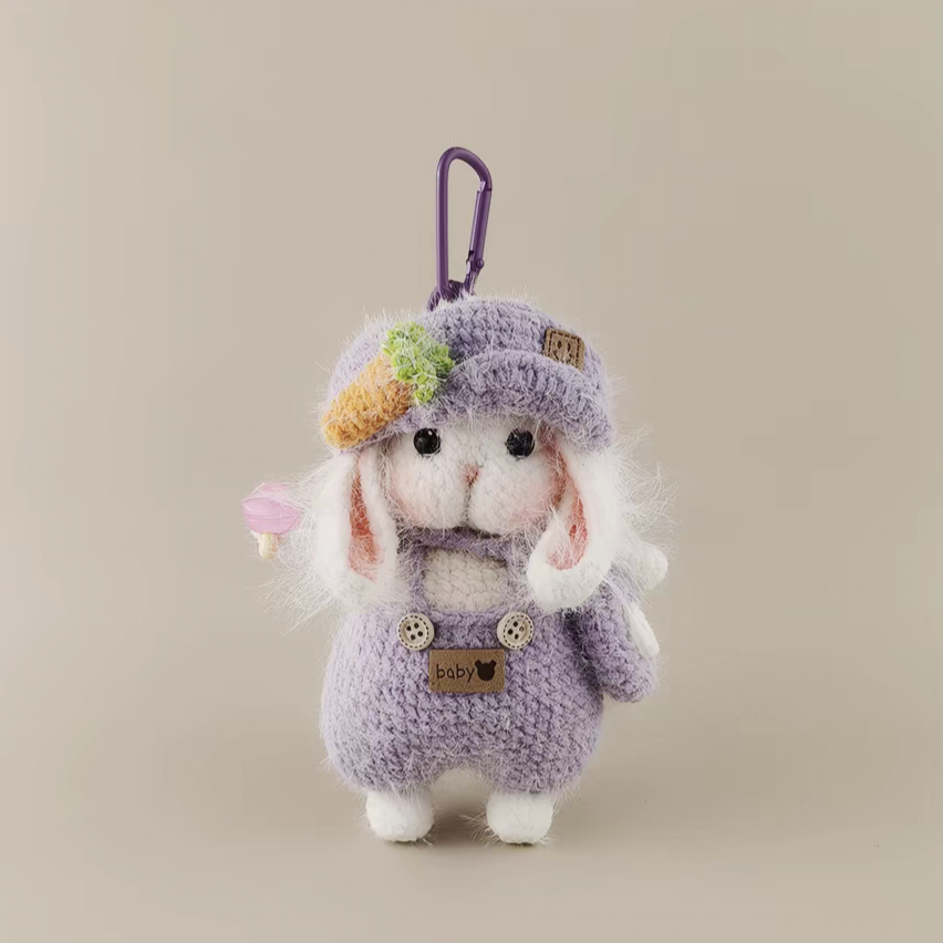 Handmade Crochet Cute Bunny Bag Charm （Pre-order ）