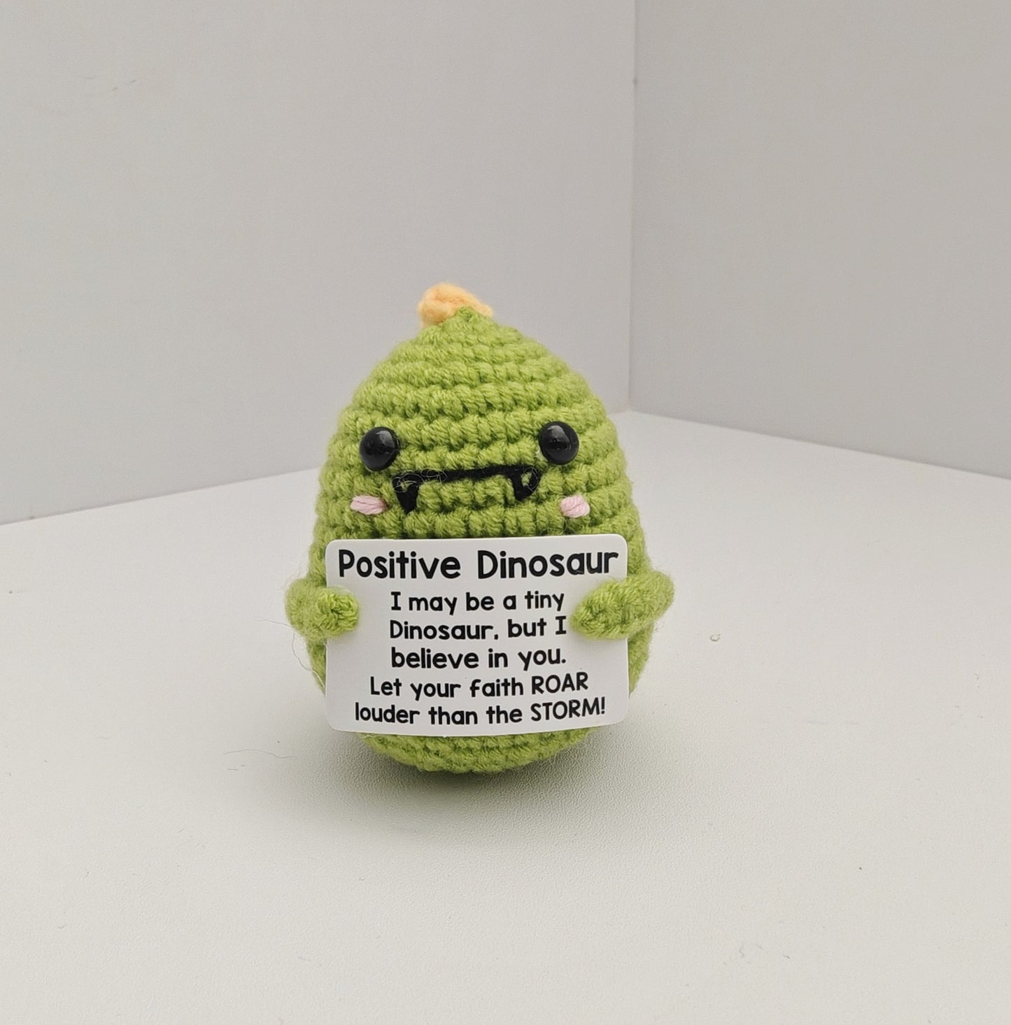 Handmade Crocheted Potted Plant Positive Energy Yarn Ornament