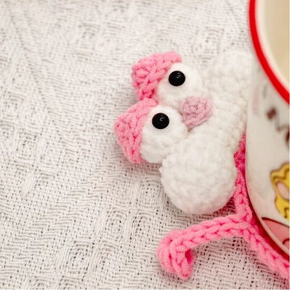 Handmade Crochet Pink Panther Coaster