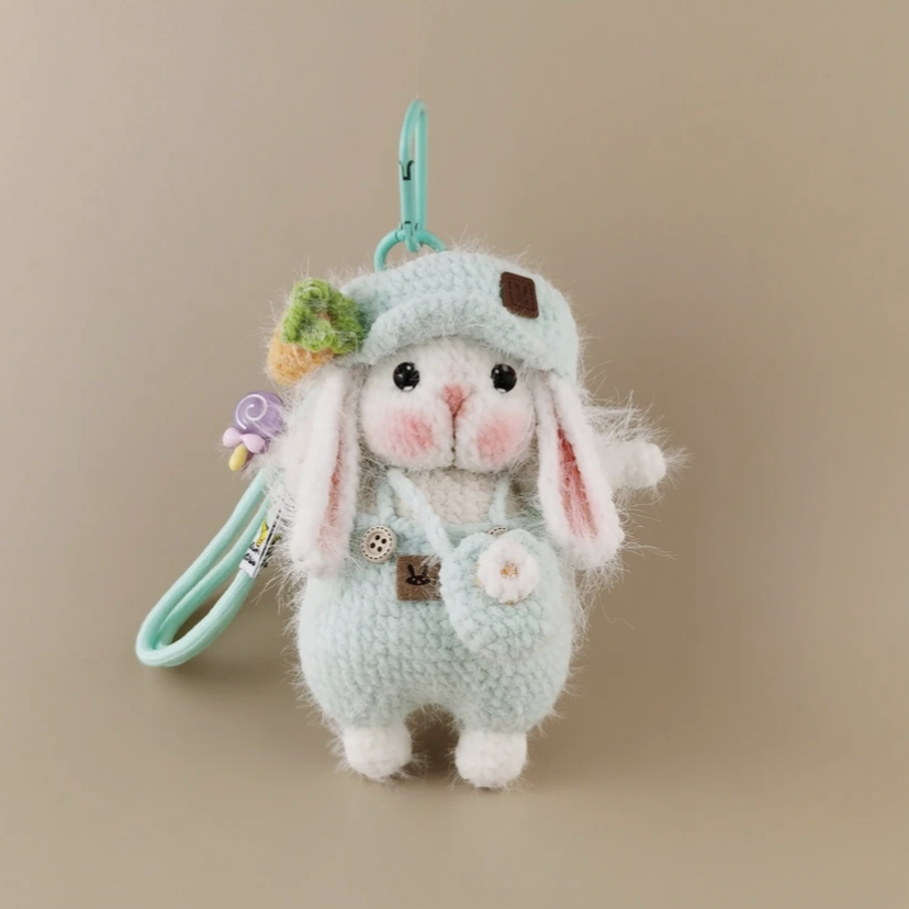 Handmade Crochet Cute Bunny Bag Charm （Pre-order ）
