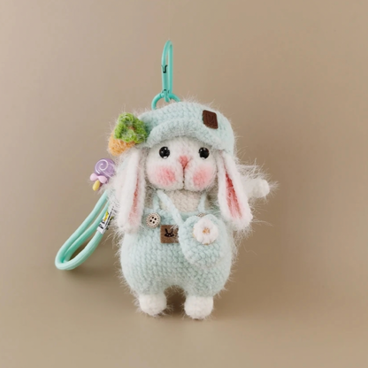 Handmade Crochet Cute Bunny Bag Charm （Pre-order ）