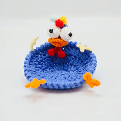 Handmade Crochet Cute Chicken Coaster