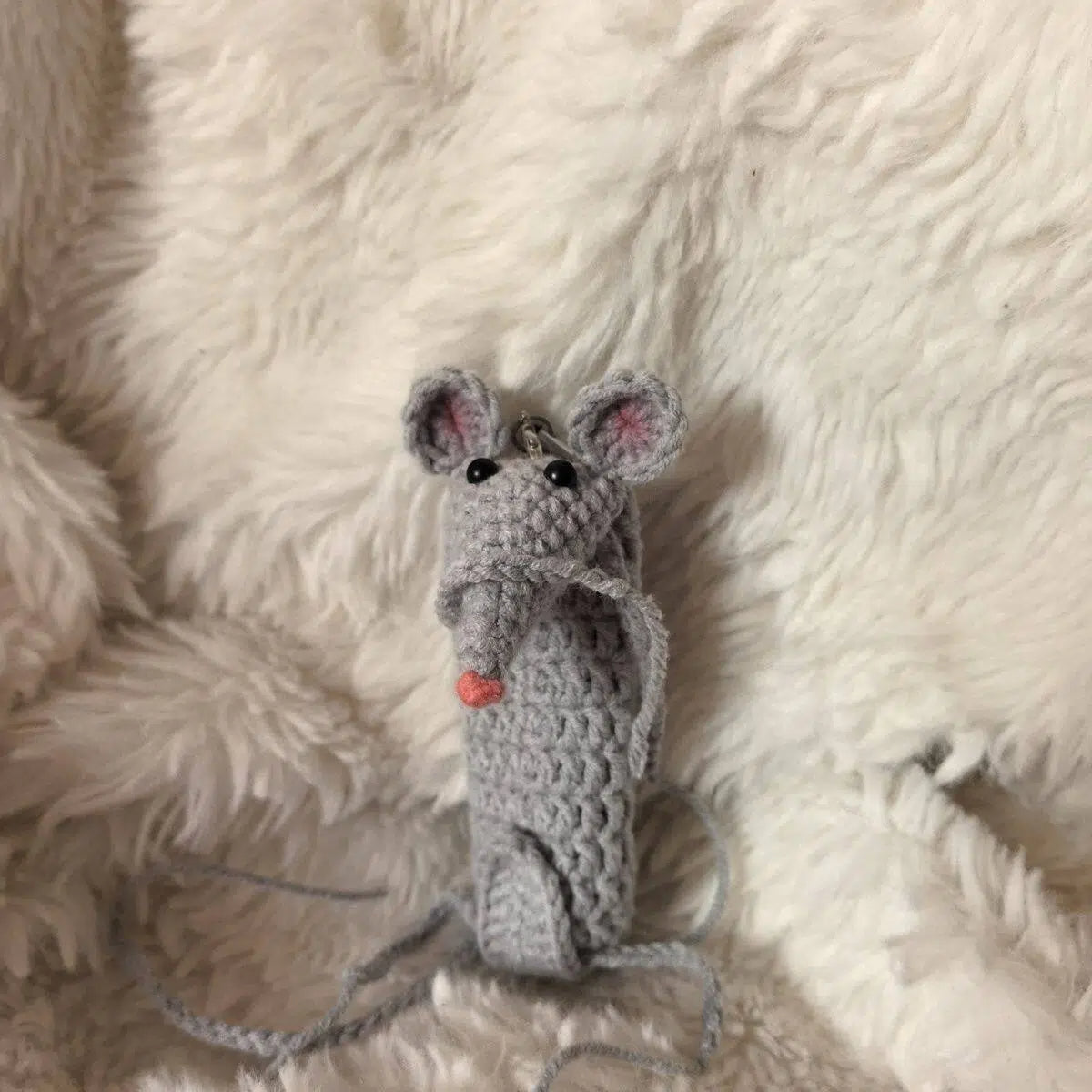 Süße Maus Lippenstiftbeutel Schlüsselanhänger & Taschenanhänger