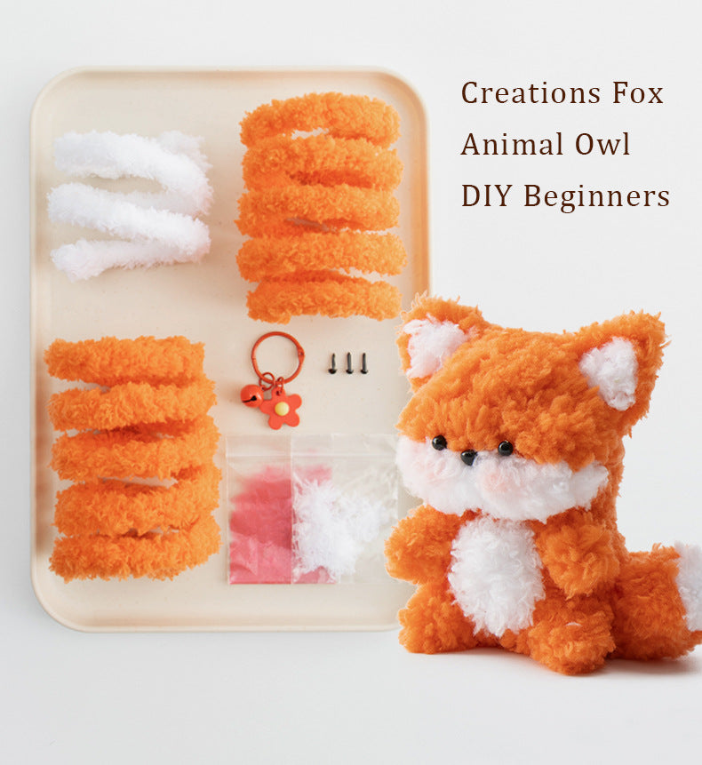 DIY Pipe Cleaners Kit - Squirrel Pendant & Stress Relief Doll