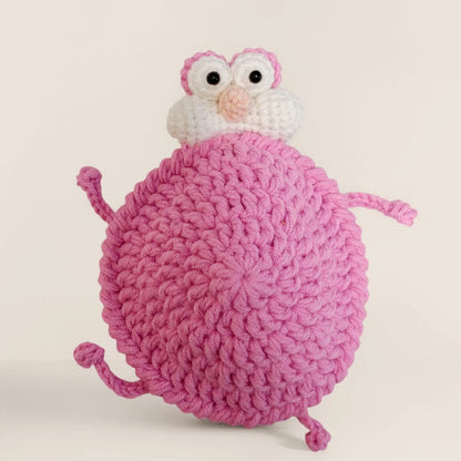 Handmade Crochet Pink Panther Coaster
