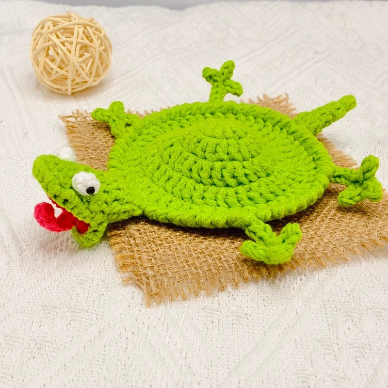 Handmade Cute Crochet Lizard Coaster