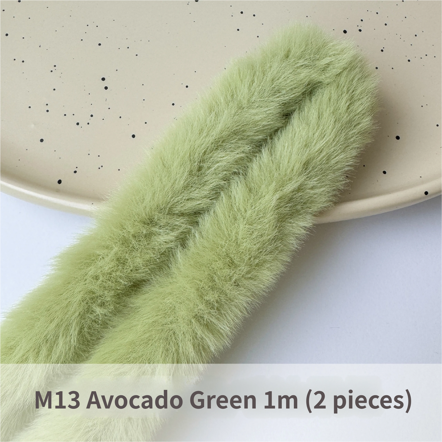 2pcs 40mm Faux Rabbit Fur Pipe Cleaners: DIY Dog & Rabbit Craft Supplies