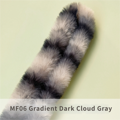 2pcs 40mm Faux Rabbit Fur Pipe Cleaners: DIY Dog & Rabbit Craft Supplies