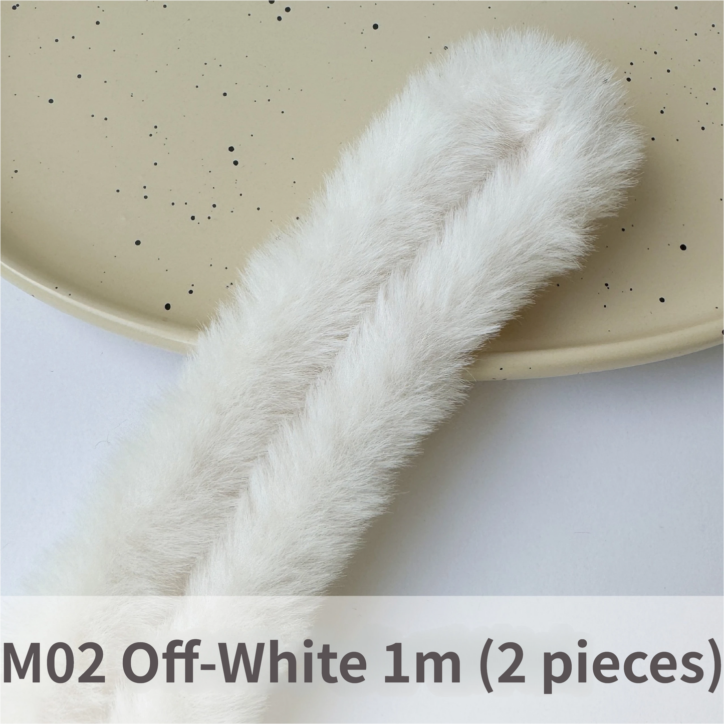 2pcs 40mm Faux Rabbit Fur Pipe Cleaners: DIY Dog & Rabbit Craft Supplies