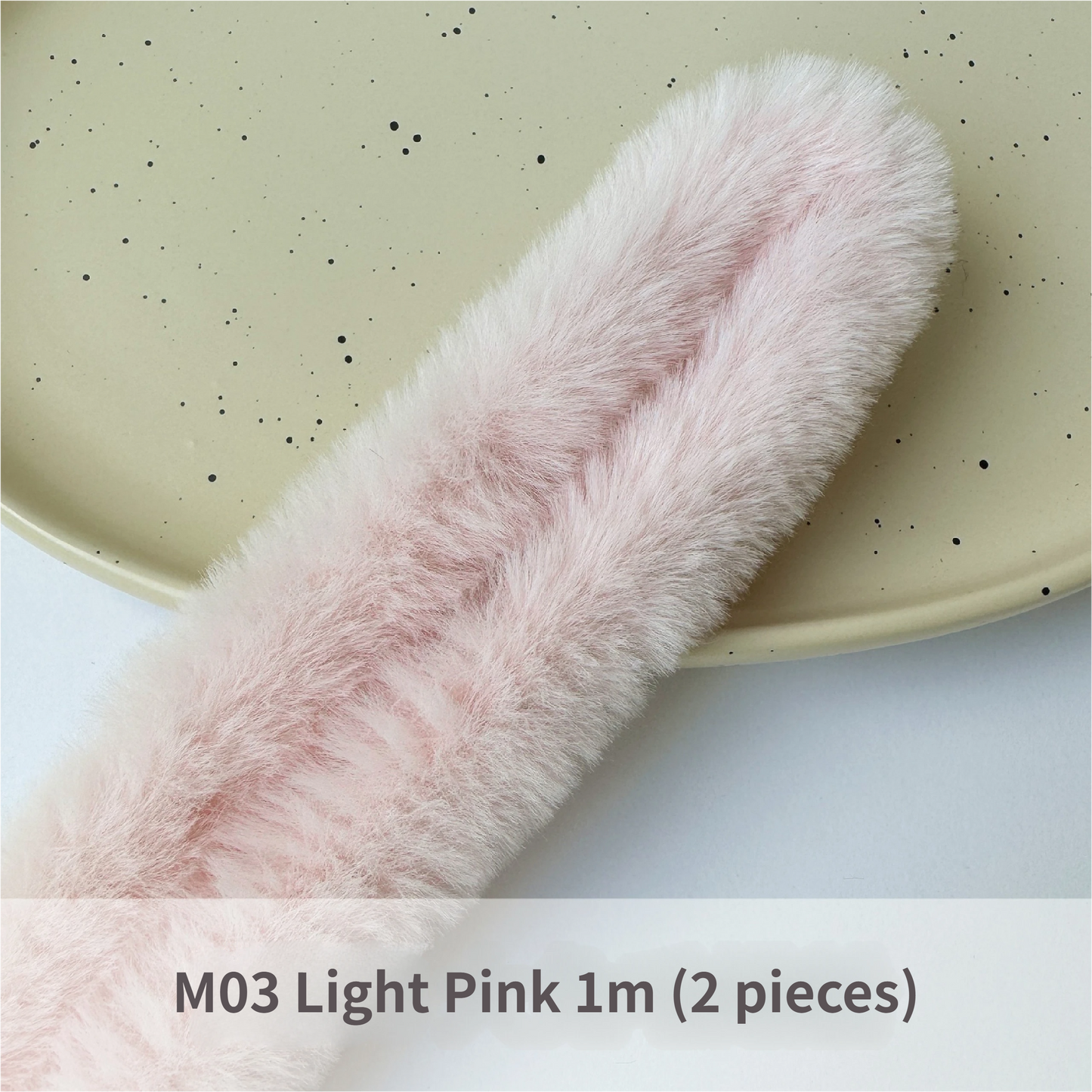 2pcs 40mm Faux Rabbit Fur Pipe Cleaners: DIY Dog & Rabbit Craft Supplies