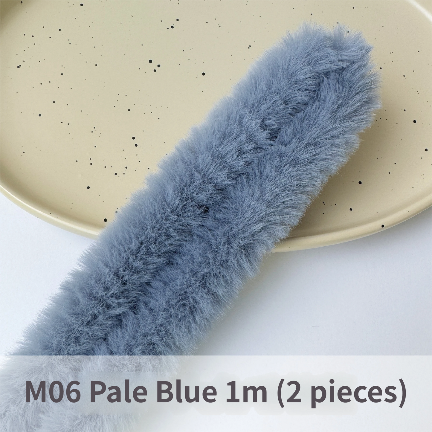 2pcs 40mm Faux Rabbit Fur Pipe Cleaners: DIY Dog & Rabbit Craft Supplies