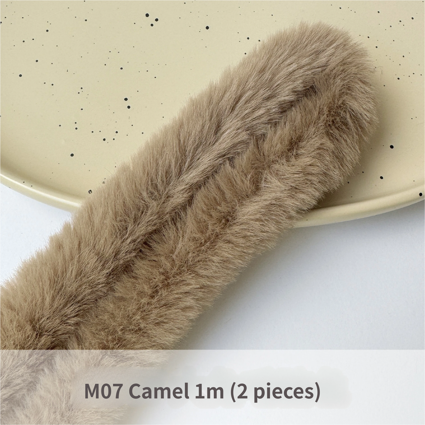 2pcs 40mm Faux Rabbit Fur Pipe Cleaners: DIY Dog & Rabbit Craft Supplies