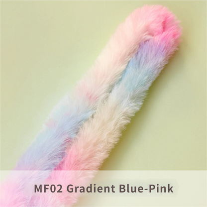 2pcs 40mm Faux Rabbit Fur Pipe Cleaners: DIY Dog & Rabbit Craft Supplies