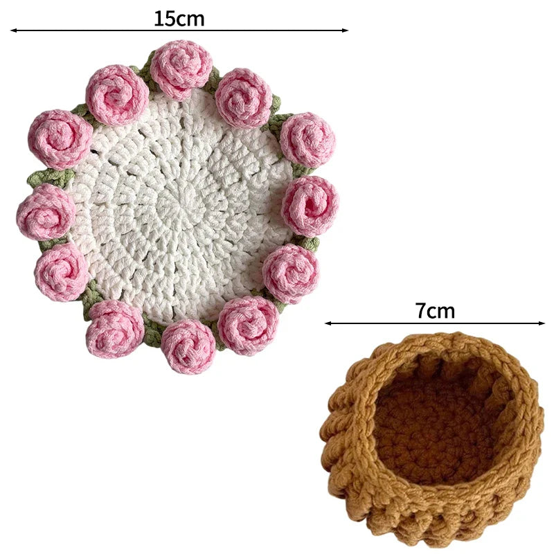 Flower Bouquet Coaster + Flower pot Set
