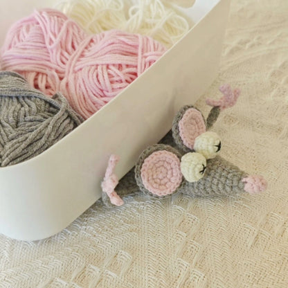 Cute rat Crochet Coaster (Pre-order)