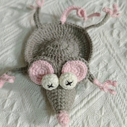Cute rat Crochet Coaster (Pre-order)