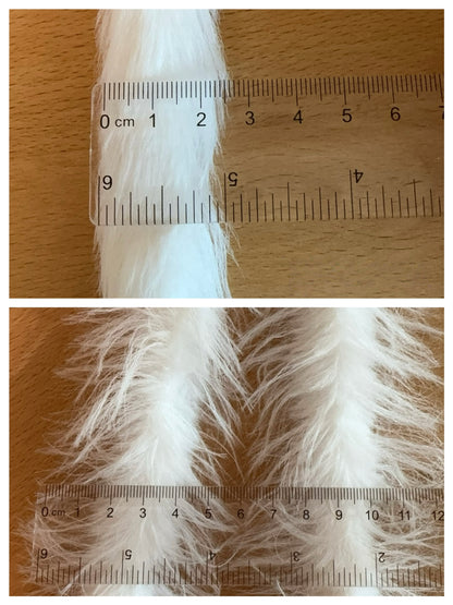 2pcs Faux Mink Pipe Cleaners, Thick Dense, DIY Puppy Craft