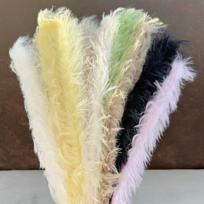 2pcs Faux Mink Pipe Cleaners, Thick Dense, DIY Puppy Craft
