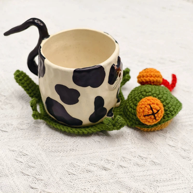 Handmade Crochet Lizard Coaster