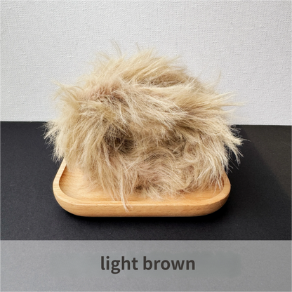 2pcs Faux Mink Pipe Cleaners, Thick Dense, DIY Puppy Craft