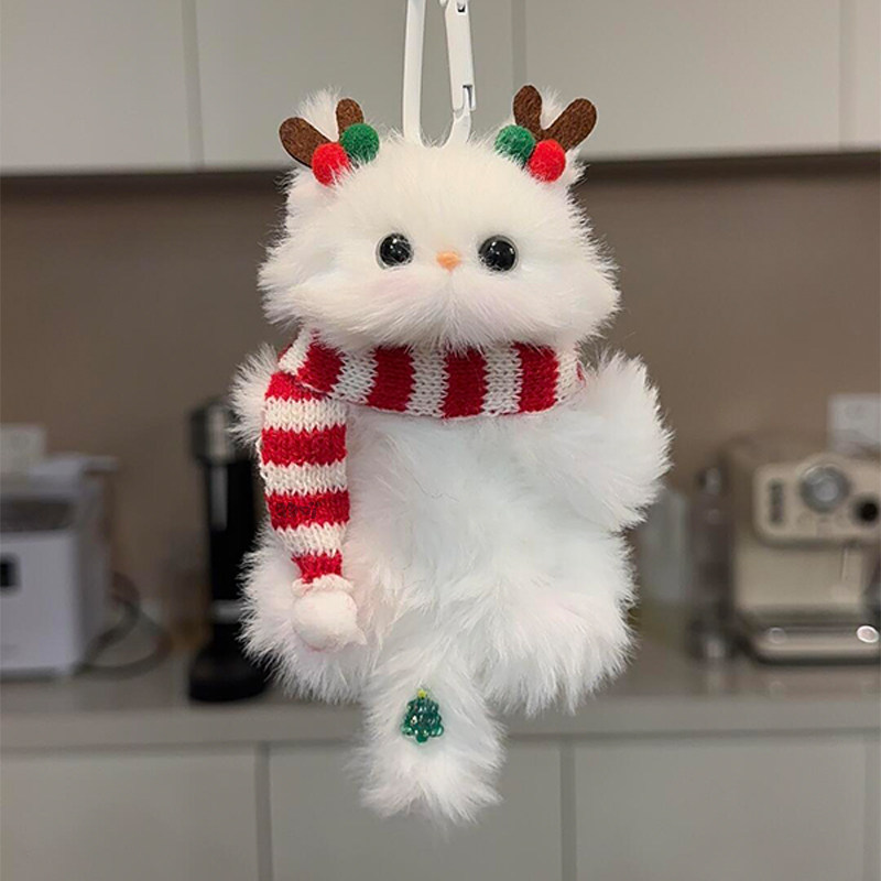 DIY Pipe Cleaner Cat Charm Craft Kit - Cute Keychain, Perfect birthday or Christmas Gift for Her