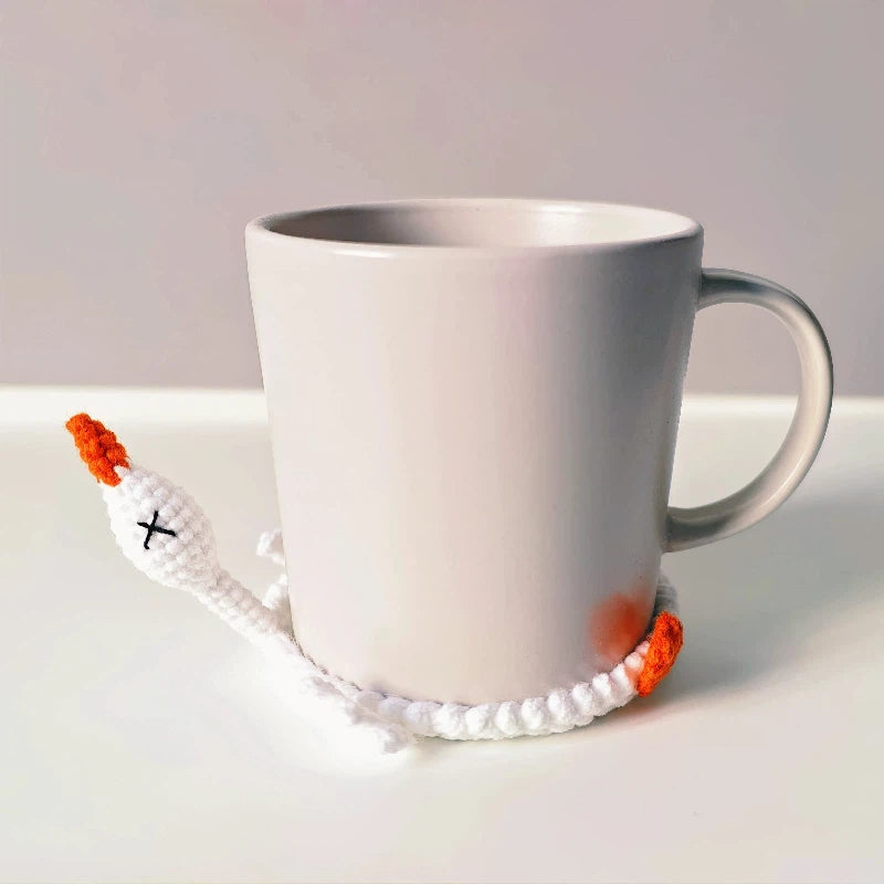 Handmade Crochet Cute Animal Pop-Up Coasters