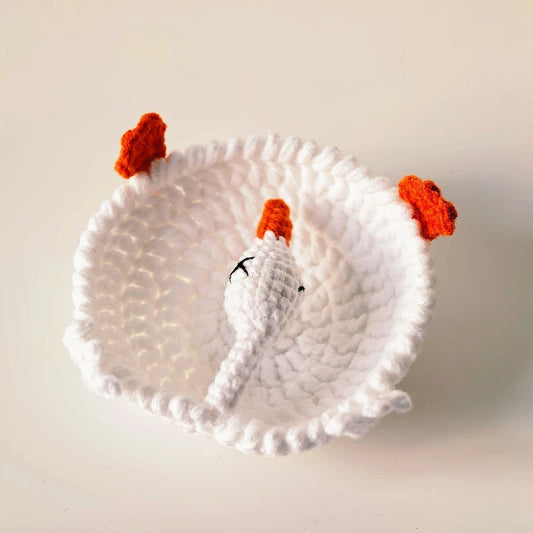 Handmade Crochet Cute Animal Pop-Up Coasters