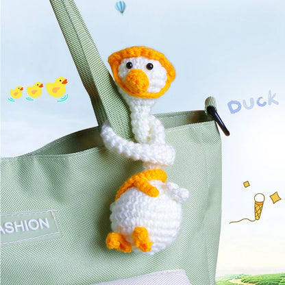 Crochet Long Neck Duck Doll Bag Charm