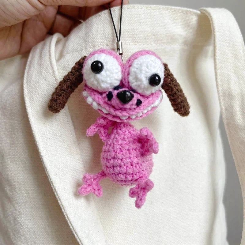 Handmade Crochet Ugly Cute Animal Keychain
