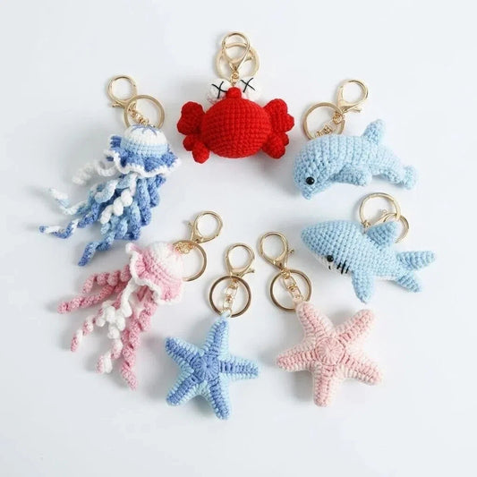 Ocean Animal Handmade Crochet Keychain / Bag Charm