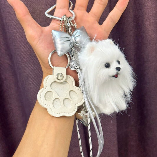 Handmade Cute Pomeranian Bag Charm